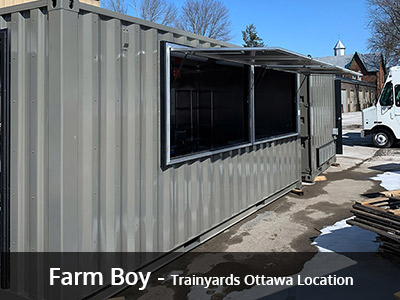 Farm Boy Container - Trainyards Ottawa Location 
